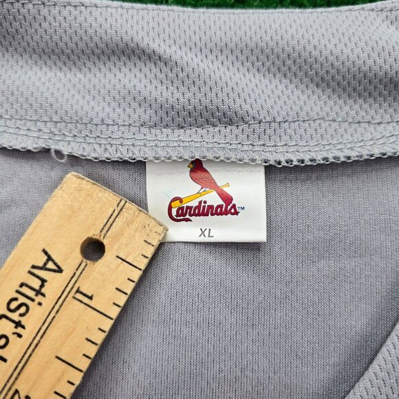 St‎ Louis Cardinals Jersey Mens XL Gray Button Up #55 Piscotty MLB Baseball - Picture 6 of 9